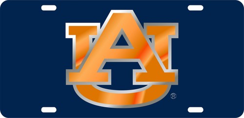 Auburn tigers car tag blue - auburn,